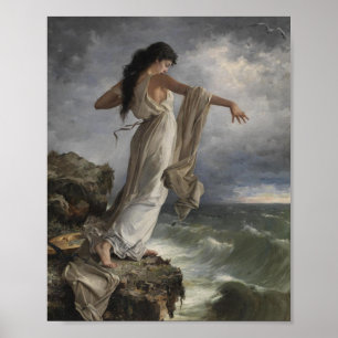 Sappho von Miquel Carbonell I Selva (1854-1896) Poster