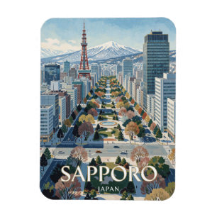 Sapporo Japan Odori Park Reise Magnet