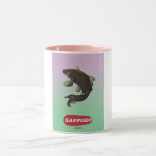 Sapporo Japan Vintage-Reisestilplakat Tasse