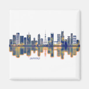 Sapporo Skyline Magnet