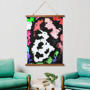 Sappy MF: Das unsichtbare Lächeln Wandteppich Mit Holzrahmen