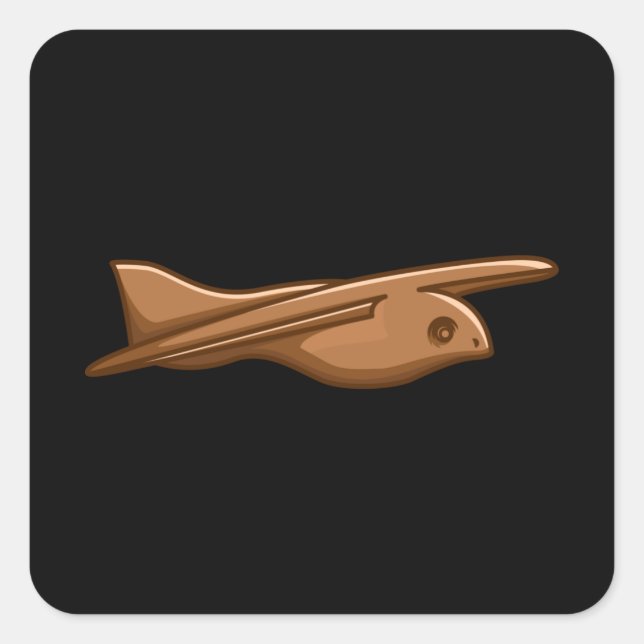 SAQQARA BIRD Ancient Alien Theorist Ägypten Artifa Quadratischer Aufkleber (Vorderseite)