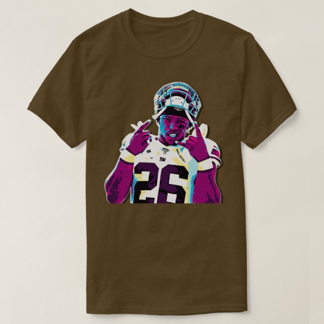 Saquon Barkley Retro 80er T-Shirt (Design vorne)