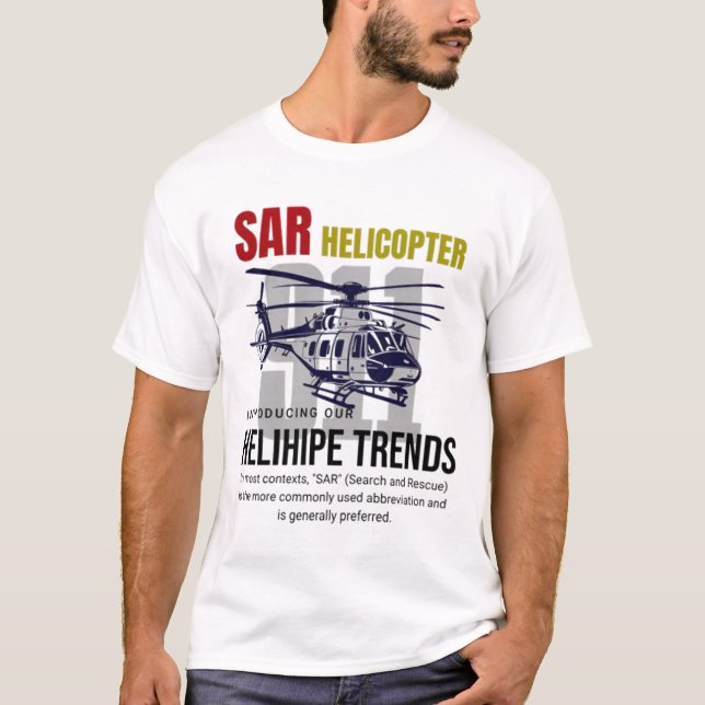 SAR Hubschrauber T-Shirt (Vorderseite)