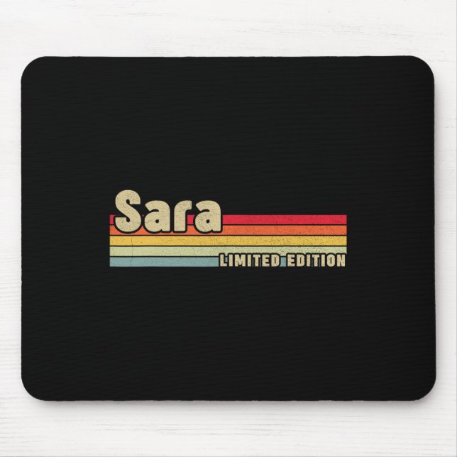 Sara Gift Name Personalisiert Geburtstag Spaß Weih Mousepad (Vorne)