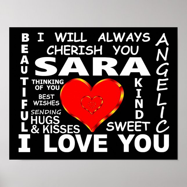 Sara I Liebe You Poster (Vorne)