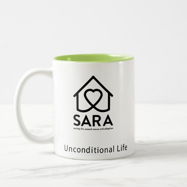 SARA-Schongebiet-Kaffee-Tasse Zweifarbige Tasse (Links)