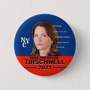 Sara Tirschwell für NYC Mayor 2021 Button