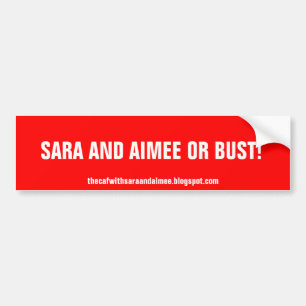SARA UND AIMEE ODER FEHLSCHLAG! AUTOAUFKLEBER