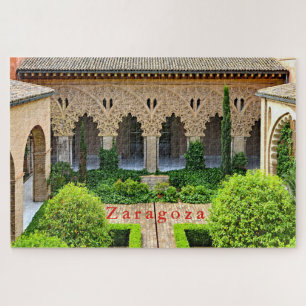Saragossa. Aljaferia Palace.Patio De Santa Isabel. Puzzle