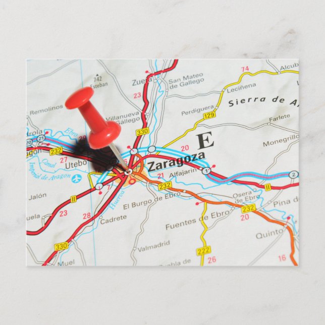 Saragossa, Aragon, Spanien Postkarte (Vorderseite)