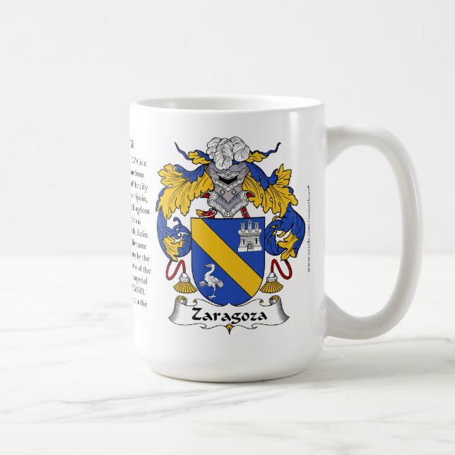 Saragossa-Familien-Wappen Tasse (Rechts)
