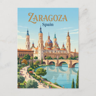 Saragossa, Spanien Postkarte