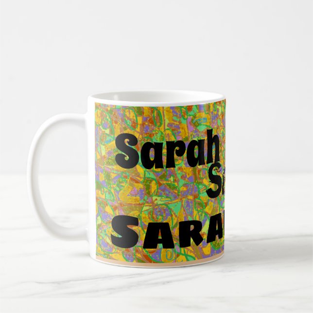 Sarah aus der Orphan Black abstrakt Art, Multi-Sch Kaffeetasse (Links)