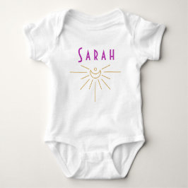 Sarah Baby Name Romper Sunshine Boho Hippie Gesche Strampler