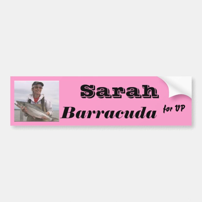 Sarah-Barracuda für VP Autoaufkleber (Vorne)