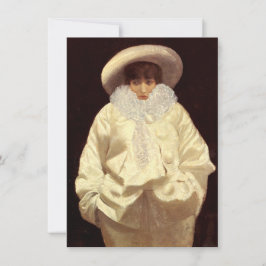 Sarah Bernhardt als Pierrot Karte