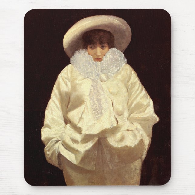 Sarah Bernhardt als Pierrot (Sad Clown) Mousepad (Vorne)