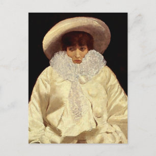 "Sarah Bernhardt as Pierrot" von Giuseppe De Nitti Postkarte