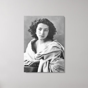 Sarah Bernhardt im Kostüm, c.1860 Leinwanddruck