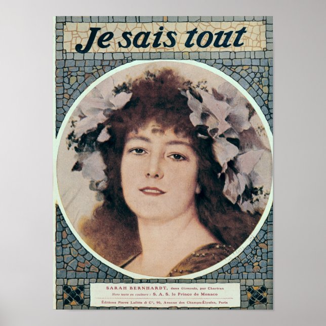 Sarah Bernhardt in Gismonda Poster (Vorne)