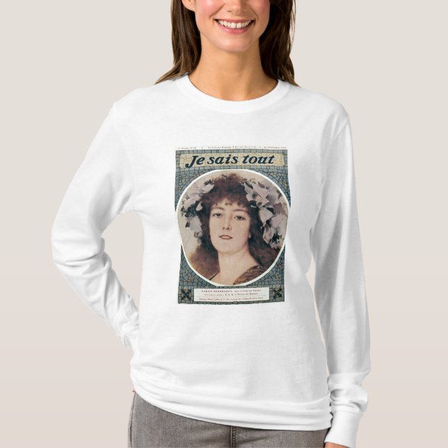 Sarah Bernhardt in Gismonda T-Shirt (Vorderseite)