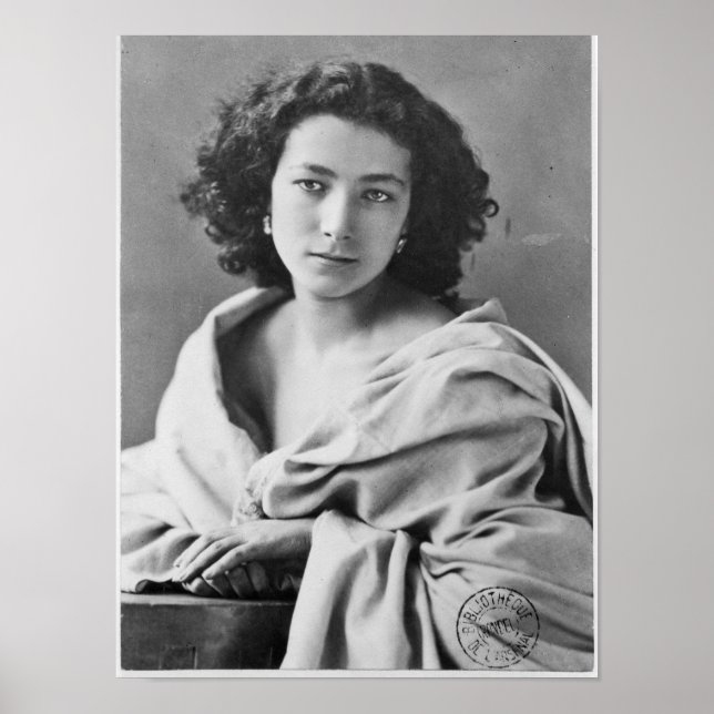 Sarah Bernhardt, Kostüm, c.1860 Poster (Vorne)