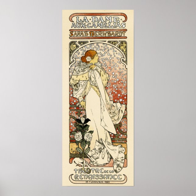 SARAH BERNHARDT Paris Theater Mucha Poster (Vorne)