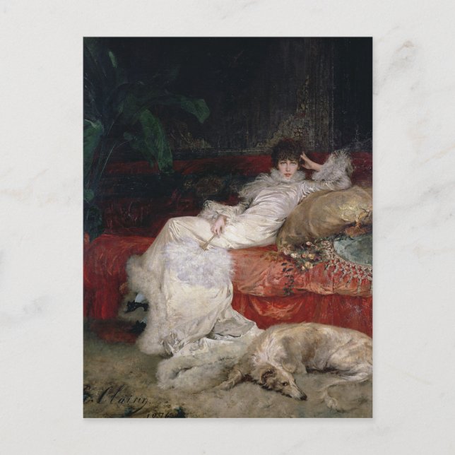 Sarah Bernhardt Postkarte (Vorderseite)