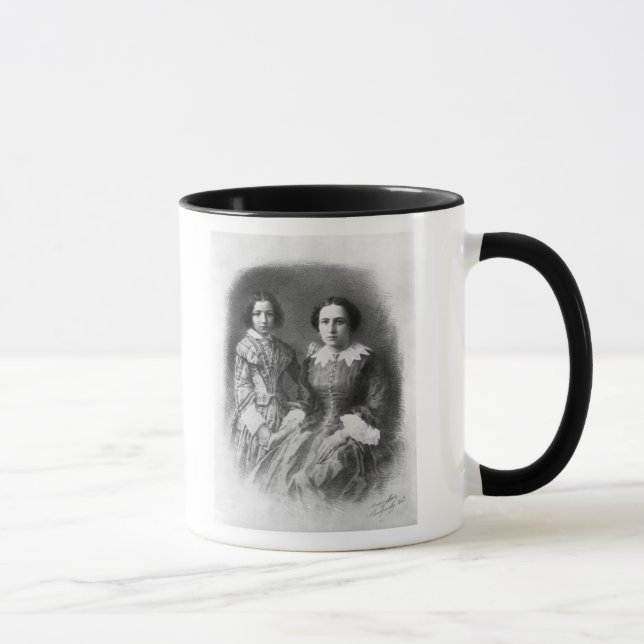 Sarah Bernhardt und ihre Mutter? Tasse (Rechts)