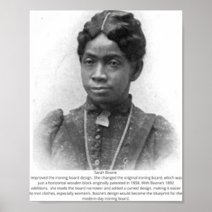 Sarah Boone - Black American Inventar Poster
