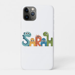 Sarah Dinosaur Name Niedlich Dino Letters Design Case-Mate iPhone Hülle
