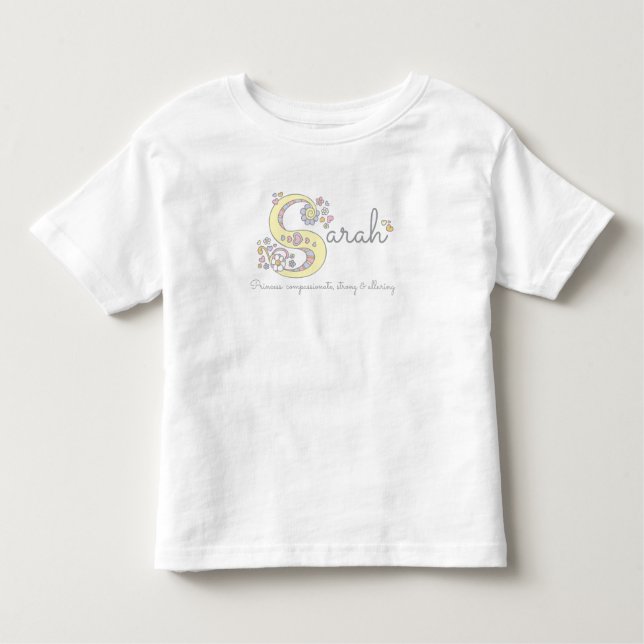 Sarah Girls Name bedeutet Custom tee (Vorderseite)