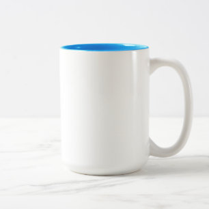 Sarah hellblaue 15 Unze Zwei-Ton Tasse