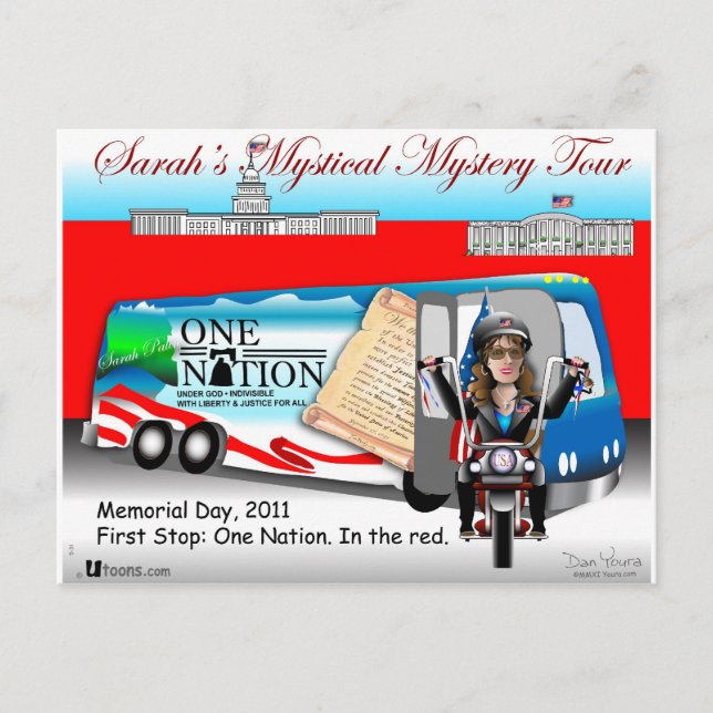 Sarah in den Roten Postkarte (Vorderseite)