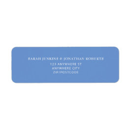 SARAH Modern Dusty Blue UAWG Return Address Label