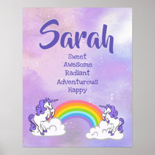 Sarah Name Poster