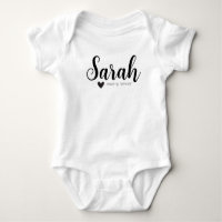 Sarah Name Reveal Bedeutung minimale moderne Skrip