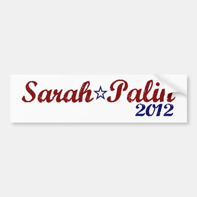 Sarah Palin 2012 Autoaufkleber (Vorne)