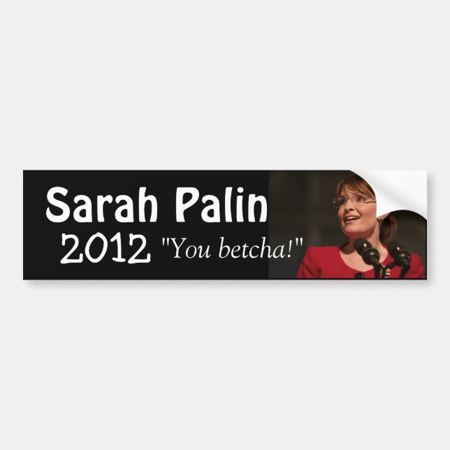 Sarah Palin 2012 Autoaufkleber (Vorne)