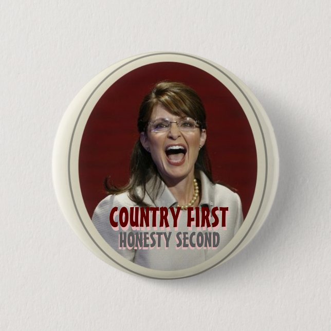 Sarah Palin Button (Vorderseite)