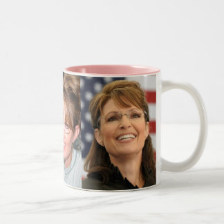 Sarah Palin Fotos Zweifarbige Tasse