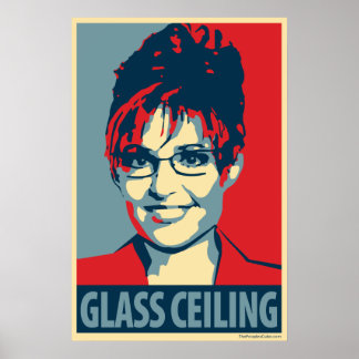 Sarah Palin - Glasdecke: OHP Poster