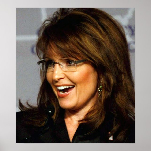 Sarah Palin lächelt nach Crowd Poster (Vorne)