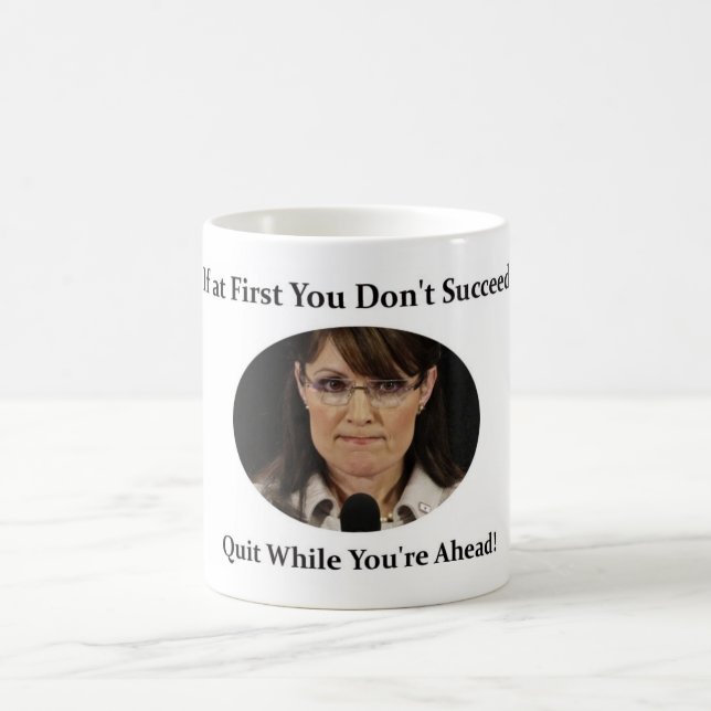 Sarah Palin tritt zurück Tasse (Mittel)