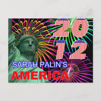 Sarah Palins Amerika Postkarte