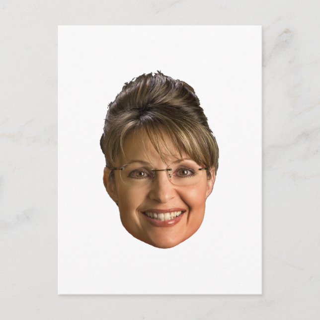 Sarah-Palme-Kopf Postkarte (Vorderseite)