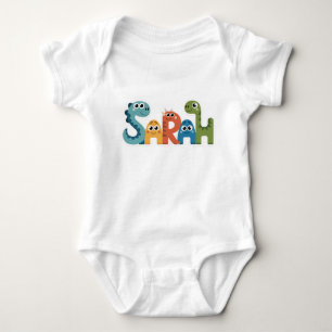 Sarah Personalisiert Dinosaur Baby Anzug Strampler