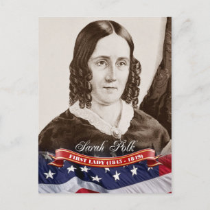 Sarah Polk, First Lady of the U.S. Postkarte