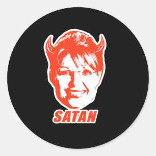 SARAH SATAN RUNDER AUFKLEBER